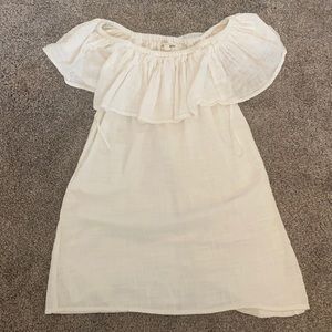 White off the shoulder dress